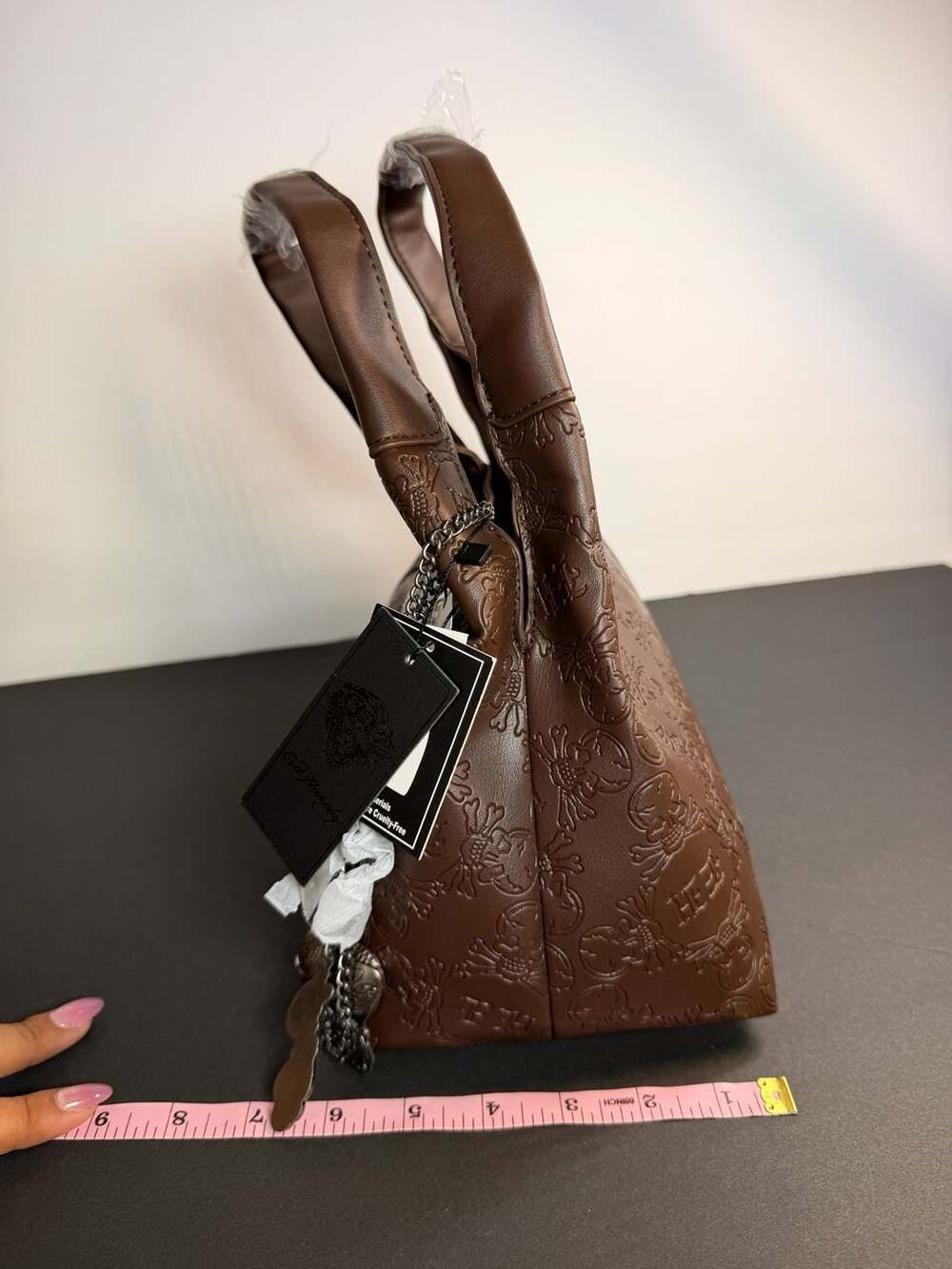NWT Ed Hardy Chocolate shoulder bag OTOÑO VIBES - Picture 4 of 8